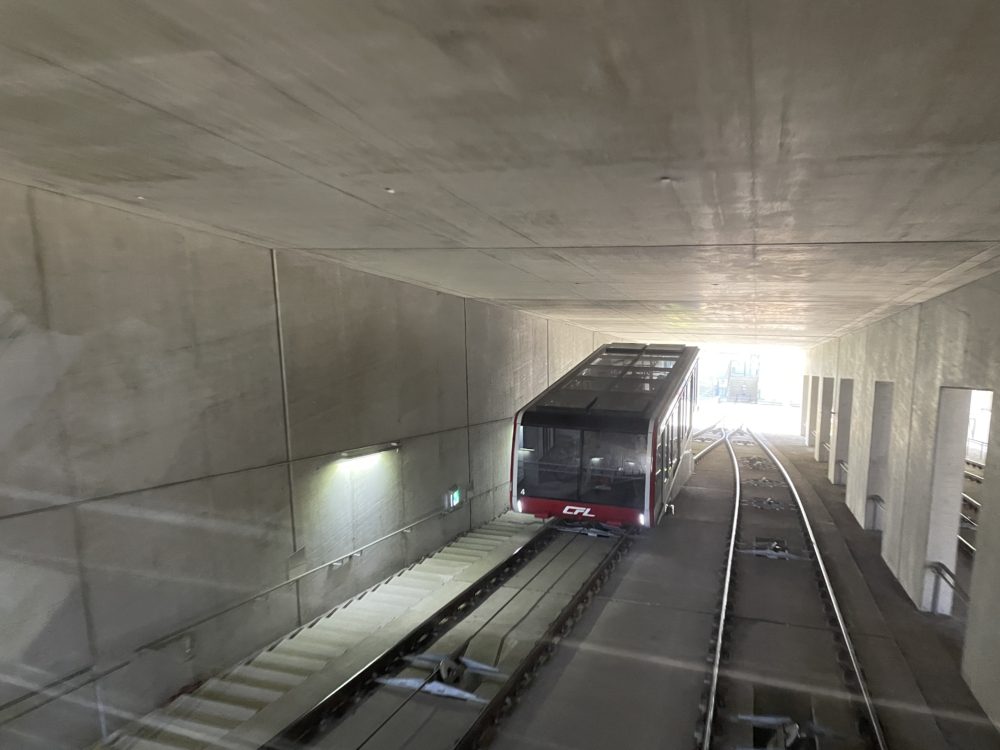 The Funicular in Luxembourg