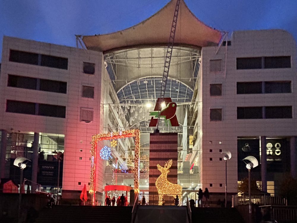 Christmas decoration at the Auchan Kirchberg