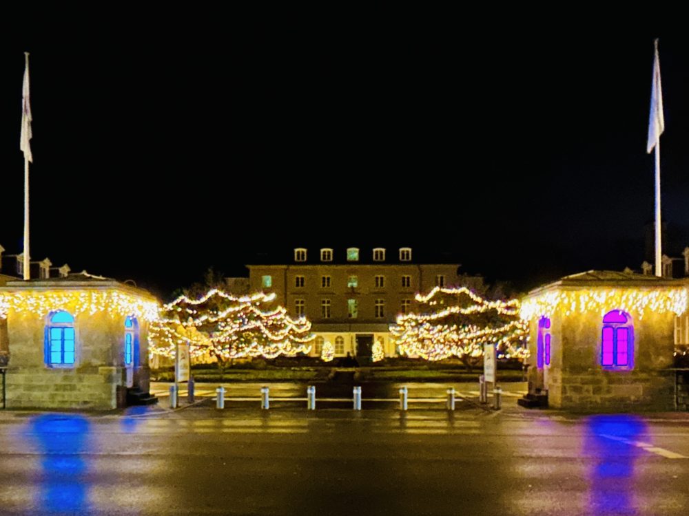 Beautiful Christmas Lights of the Walferdange Castle