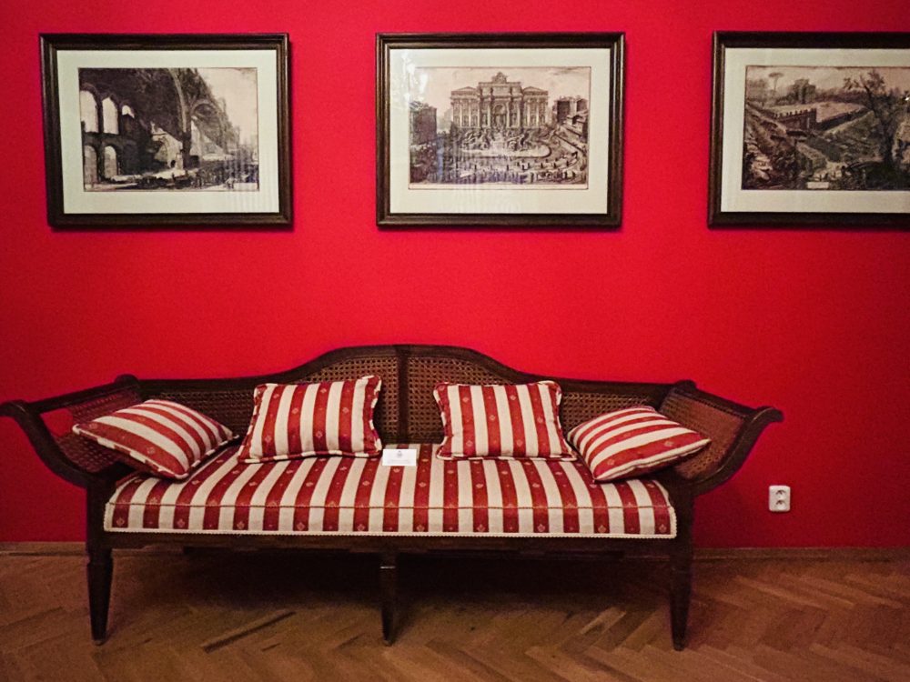 The Piranesi Room of the Lobkowicz Palace in Prague