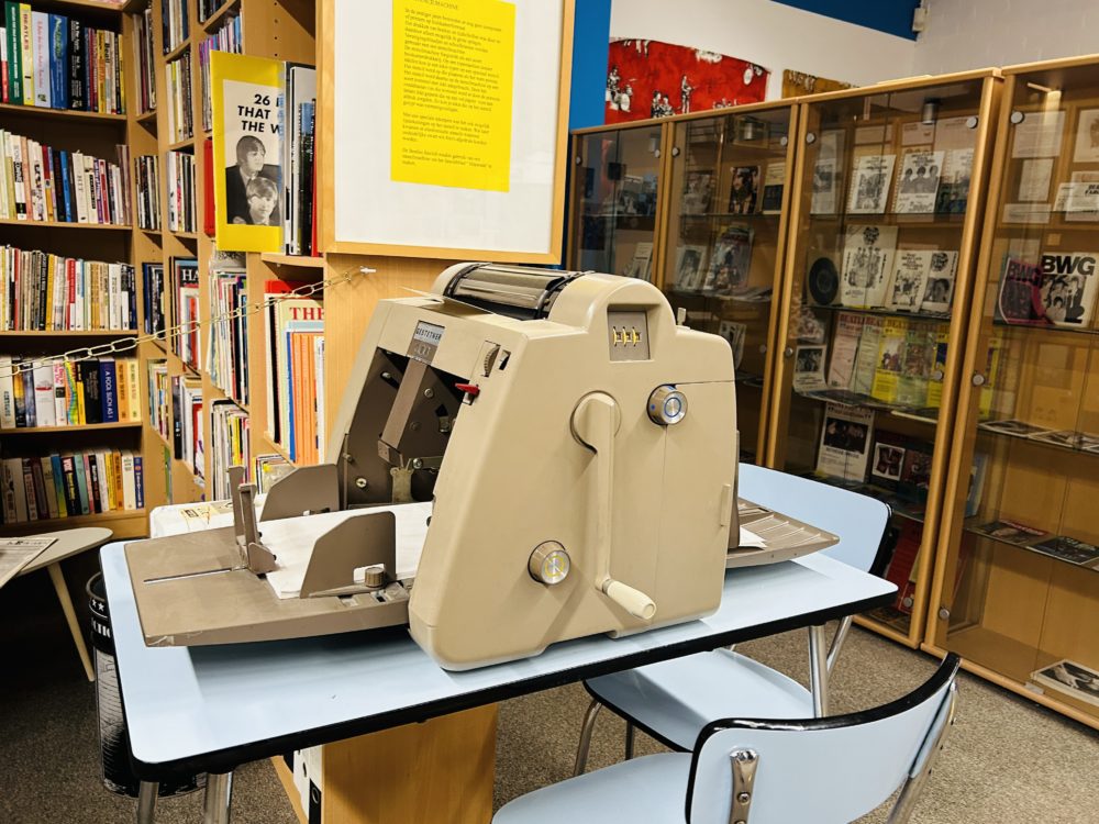 The Durotype 62 Stencil Machine at the Beatles Museum in Alkmaar