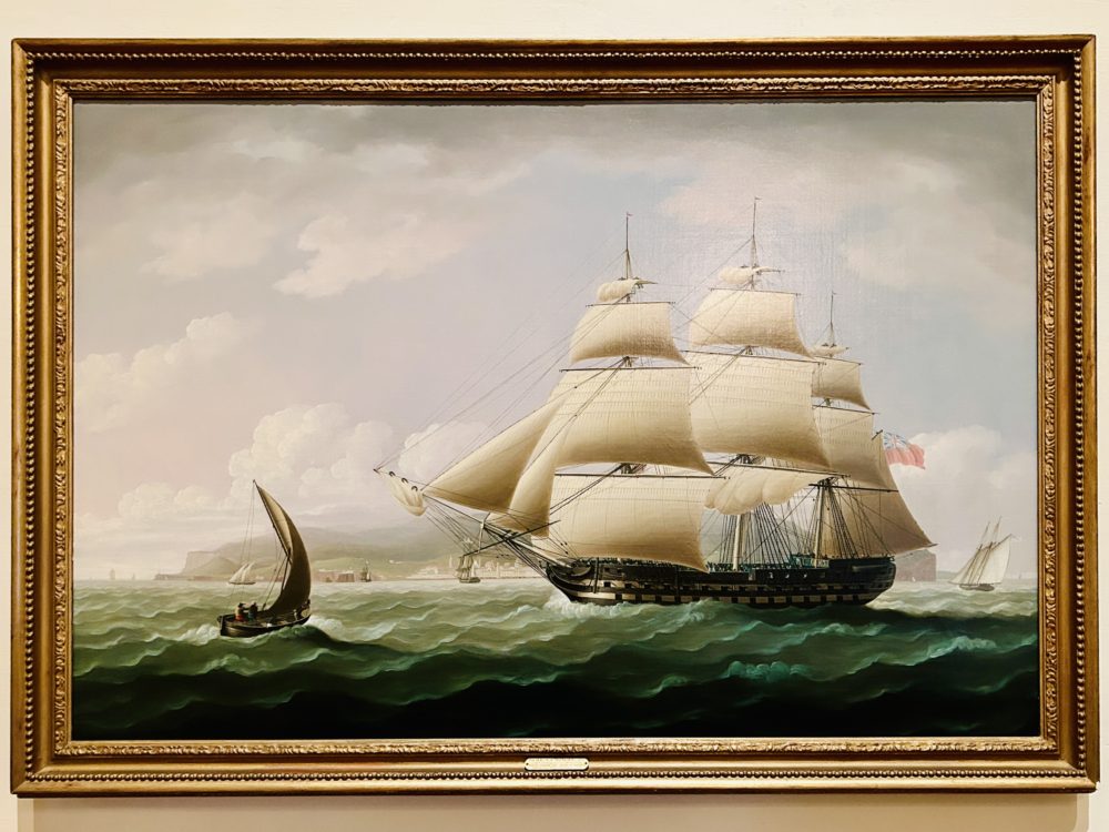 Thomas Buttersworth’s Painting of H.E.I.C.S. Dunira at Quinta das Cruzes in Madeira