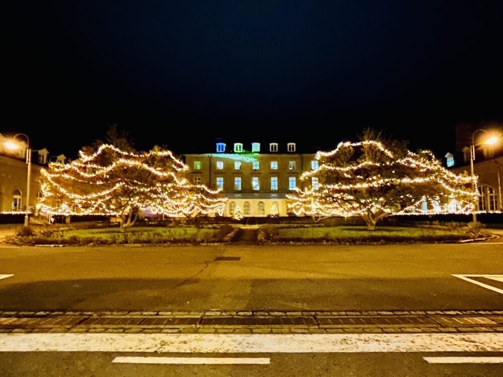 Illuminated Elegance: Walferdange Castle at Christmas