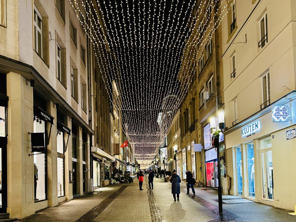 A Glittering Corridor of Christmas Cheer in Luxembourg