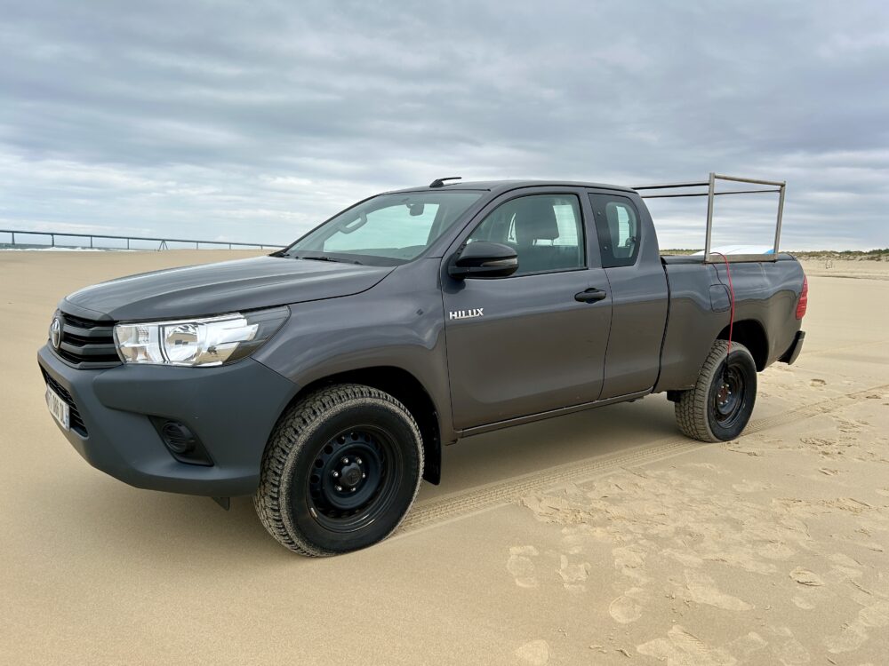 Conquering the Dunes: The Toyota Hilux at Beach la Salie