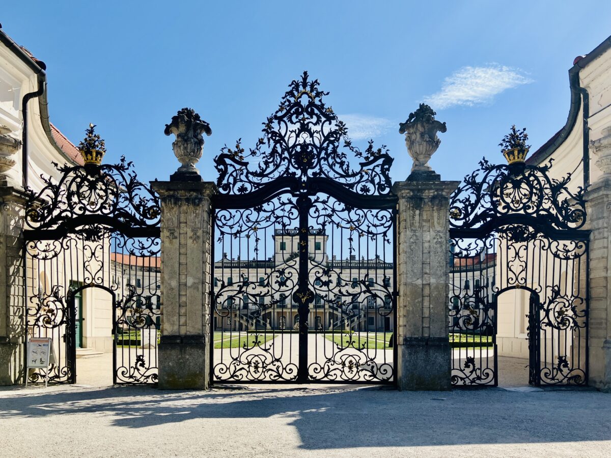 The Majestic Iron Gate of Esterházy Palace in Hungary  