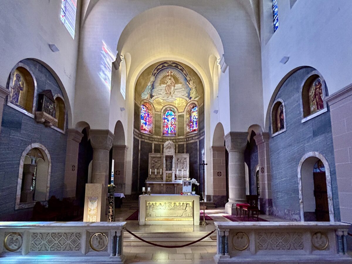 A Timeless Sanctuary The Interior of the Church of Saints Côme et Damien in Clervaux Luxembourg  