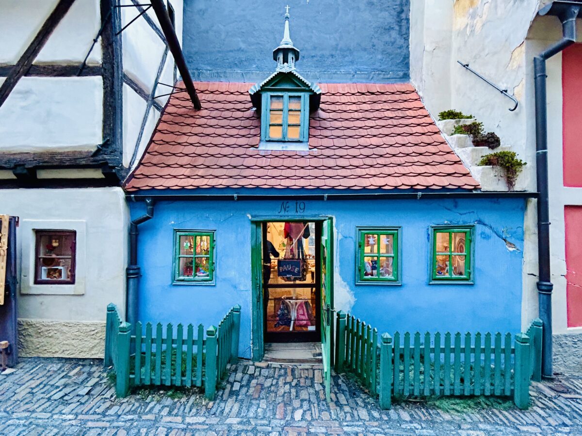 Tiny Blue and Totally Bonkers: House No. 19 on Golden Lane