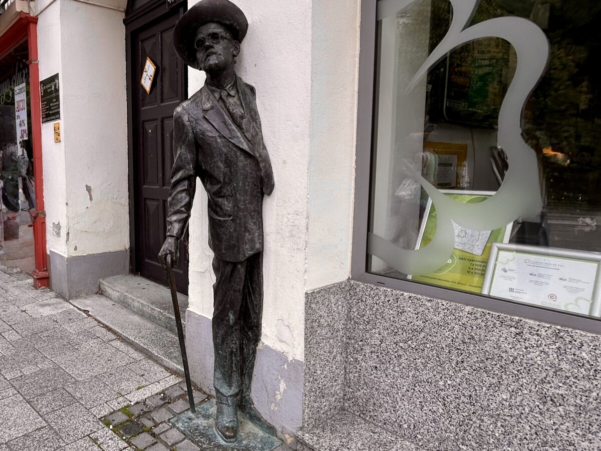 James Joyce Steps Out in Szombathely: A Statue with Swagger