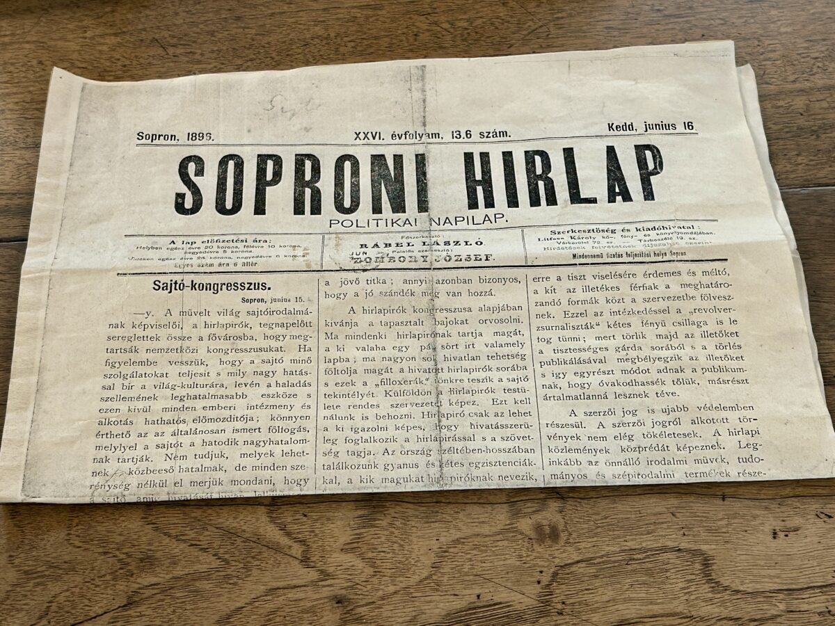 130 Years of Ink and Irony: Soproni Hírlap’s Legacy Still Speaks