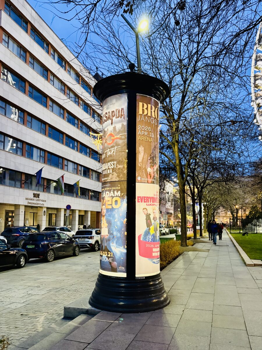 Budapest’s stubborn little advertising columns