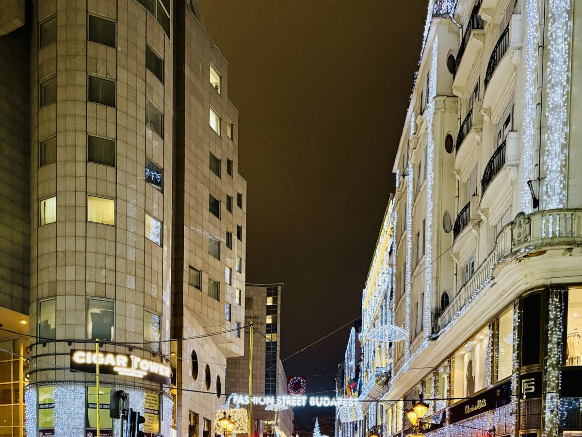 Fashion street of Budapest that tries to look effortless