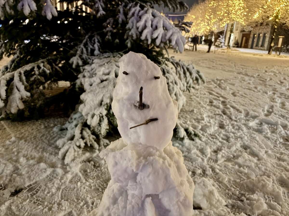 The snowman that judges your life choices in Benelux