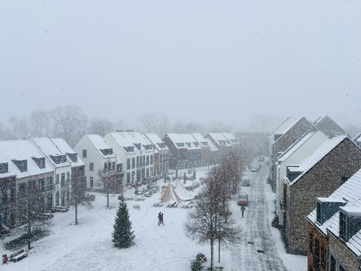 Snow in Dormio Park and the great Dutch winter panic