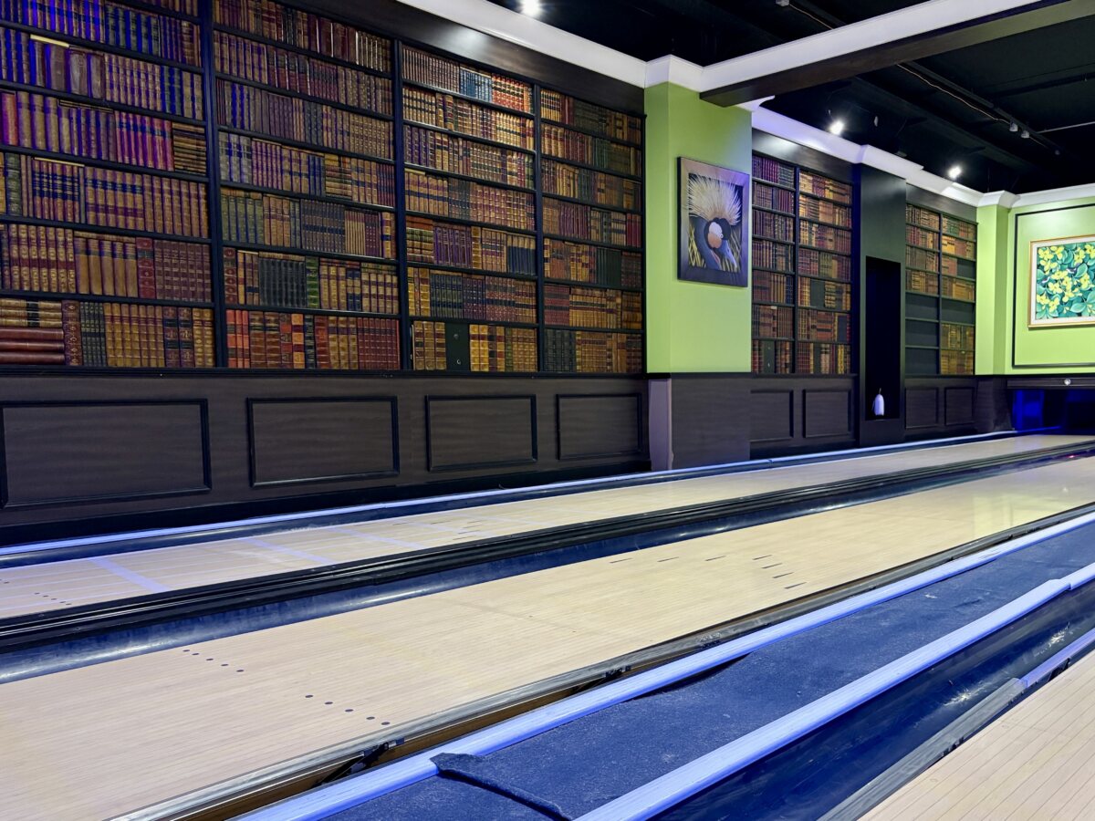 Books and bowling: a quirky combo