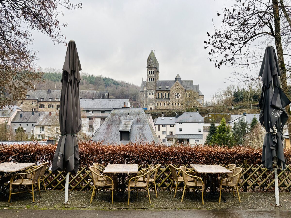 Watching the rain wash over Clervaux