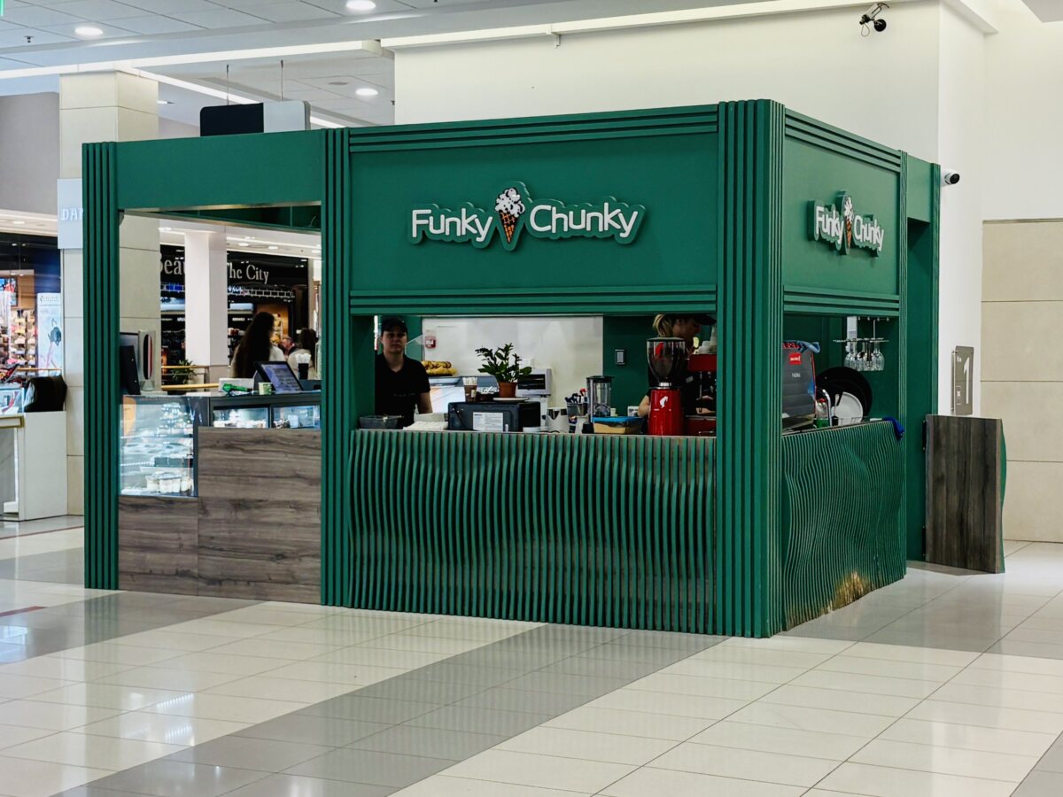 The green booths of frozen happiness in Podgorica