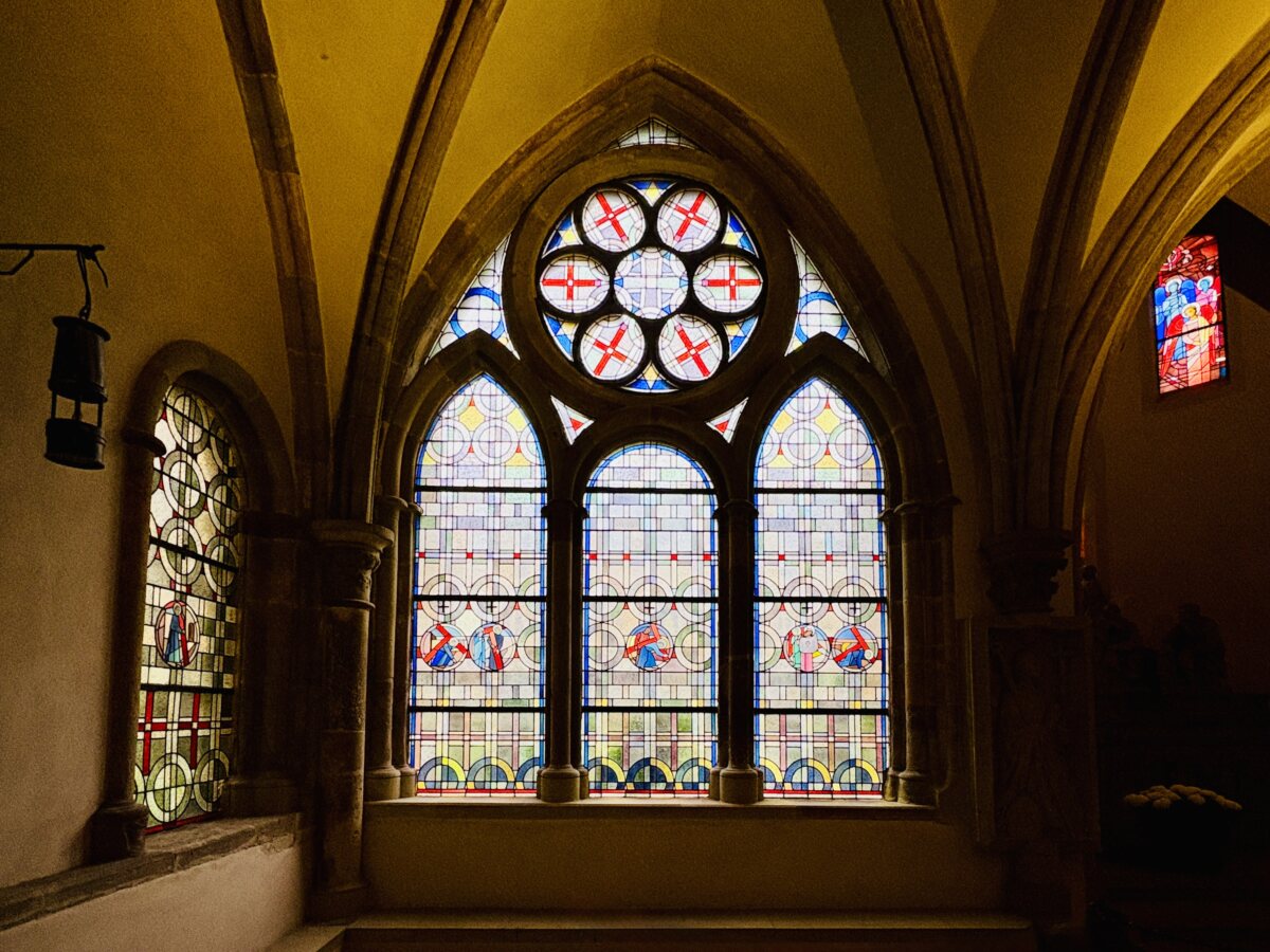 The oldest church in Germany and its fancy windows