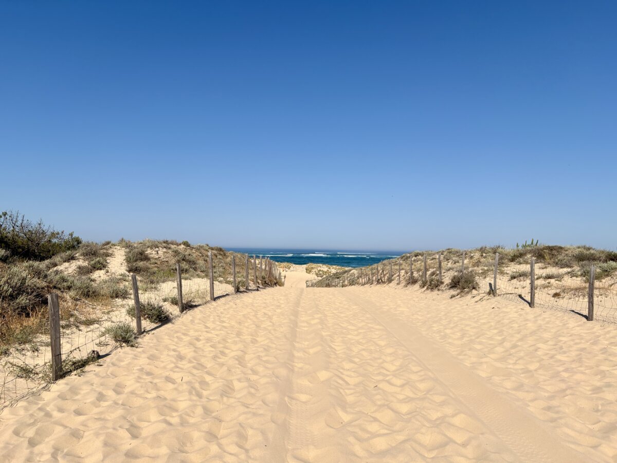 The great Atlantic sand mountain: Surviving the walk to the beach at La Salie
